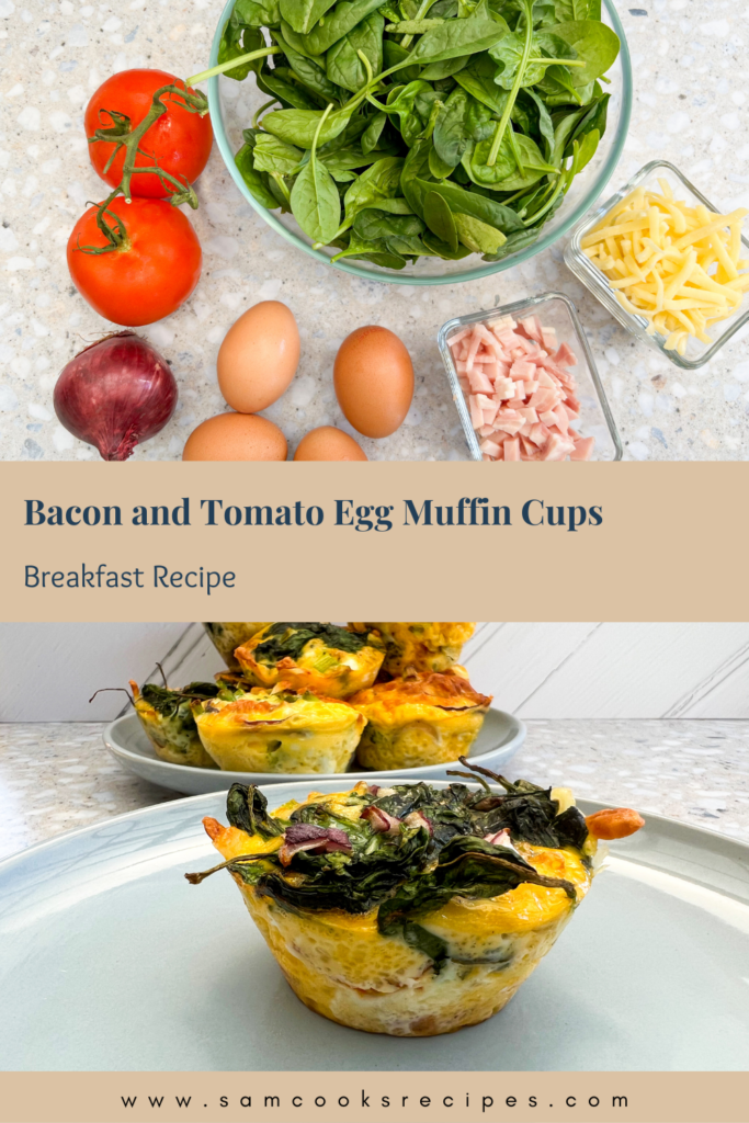 Bacon and Tomato Egg Muffin Cups