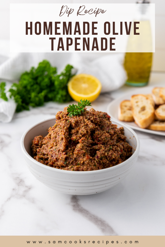 Recipe for Homemade Olive Tapenade