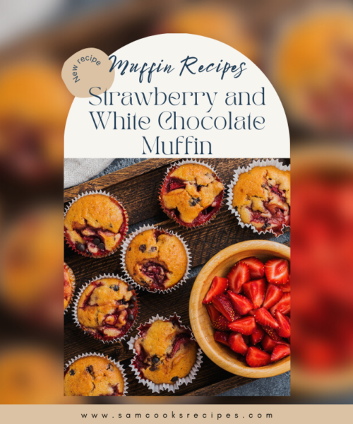 Strawberry and White Chocolate Muffin