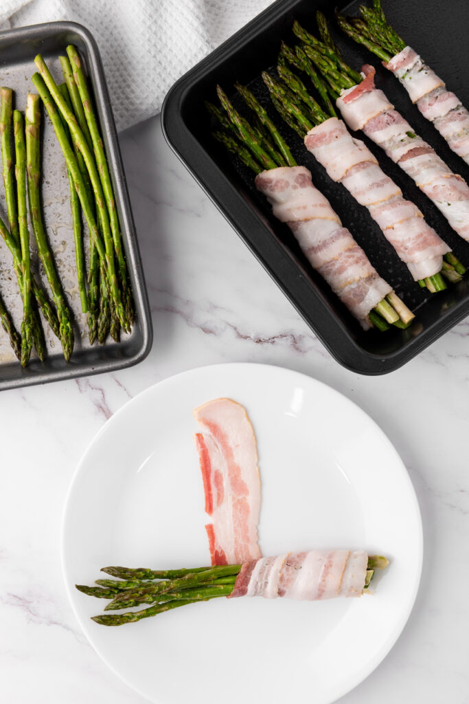 Preparing ingredient for Bacon Wrapped Asparagus
