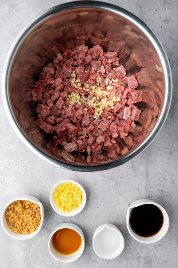 Ingredient mixture for Slow Cooker Mongolian Beef 