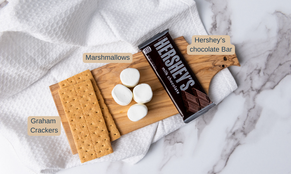 ingredient list for Air Fryer S’mores